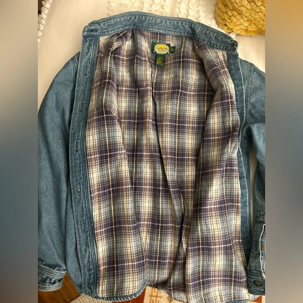 Vintage Cabela’s Denim Chore Coat - Picture 2 of 5